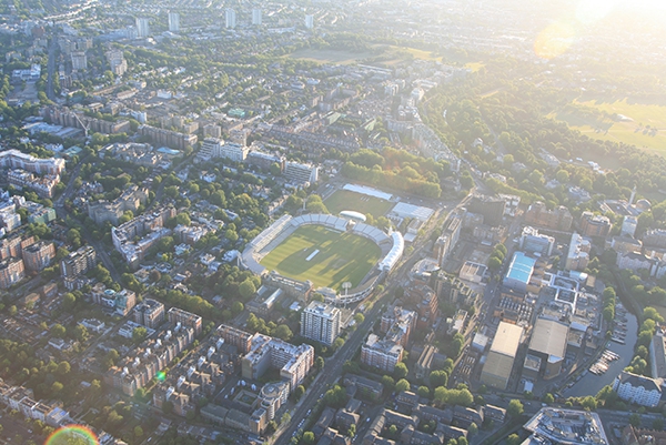 Over the years we have flown over most of the major sporting sites of London and taken some great aerial pictures. Here is one of the Lords Cricket Ground.