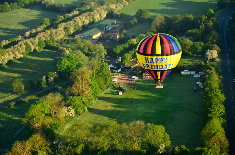 Take off from the famous ballooning venue of the Black Horse at Great Missenden and drifting slowly over the Chilterns towards Chesham and Amersham on a summer morning balloon ride.