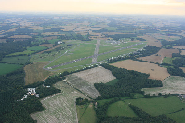 Lasham airfield - We often land here when the wind allows.