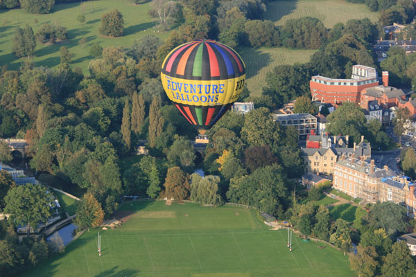 Hot Air Balloon rides over Oxfordshire from Oxford's South Park and Cutteslowe Park