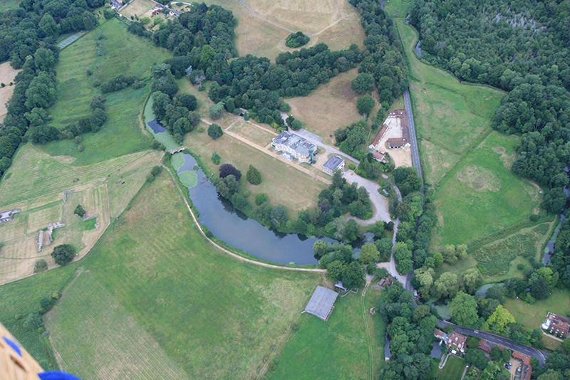 Waverley Abbey and Lake aerial picture