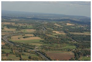 Hogsback and A3 looking towards Guildford