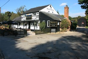 The Black Horse Pub at Great Missenden, a centre for ballooning over the Chilterns