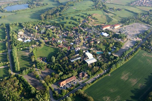 Aerial View of Chessington World of Adventures