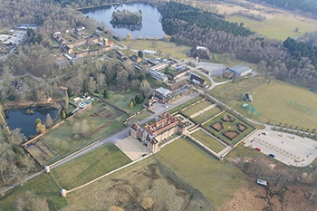 Recent aerial picture of Bramshill Police College before it closed in 2015