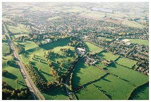 AERIAL VIEW OF TRING BY BALLOON