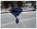 Balloon shadow on snow