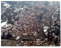 Looking down on Mondovi town centre and market place