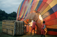 Preparing the balloon for hot inflation