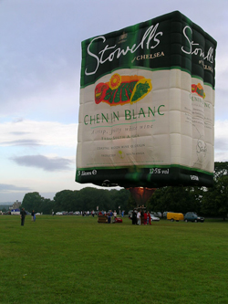 Stowells of Chelsea wine box balloon 