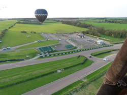 Balloon take off from Lydden Hill Motor Racing Circuit