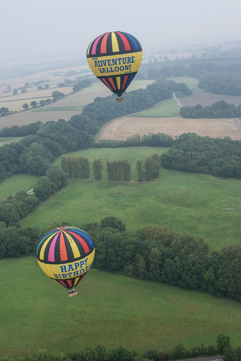 Alton Hampshire Hot Air Balloon Rides Festival Aerial Picture Two