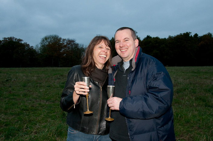 Great views on a Hampshire Valentine hot air balloon flight