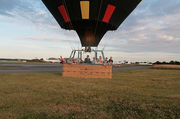 Landing near other flying machines can add a little excitement to the event.