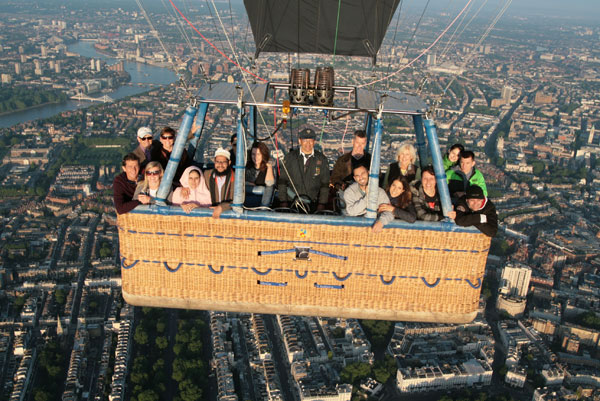 Ten of these lucky balloon flight passengers were flying over&nbsp;London&nbsp;on the first date they had booked. So much for the poor British Weather.