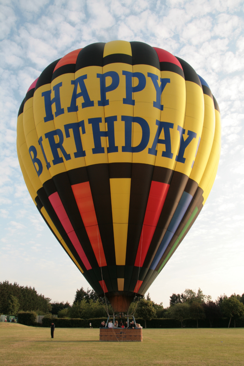 Both our balloons land just east of Wood Green railway station after narrowly missing a landing at Alexandra Palace on the balloon flight from central London today.