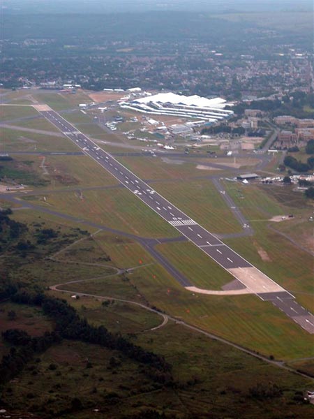 Ariel shot taken of the 2004 Farnborough Air Show