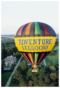 Hot Air Balloon over Moundsmere Manor