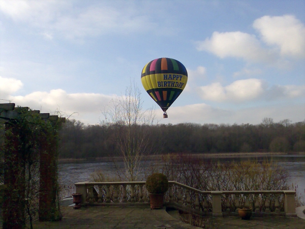 Down we go - hot air balloon descent