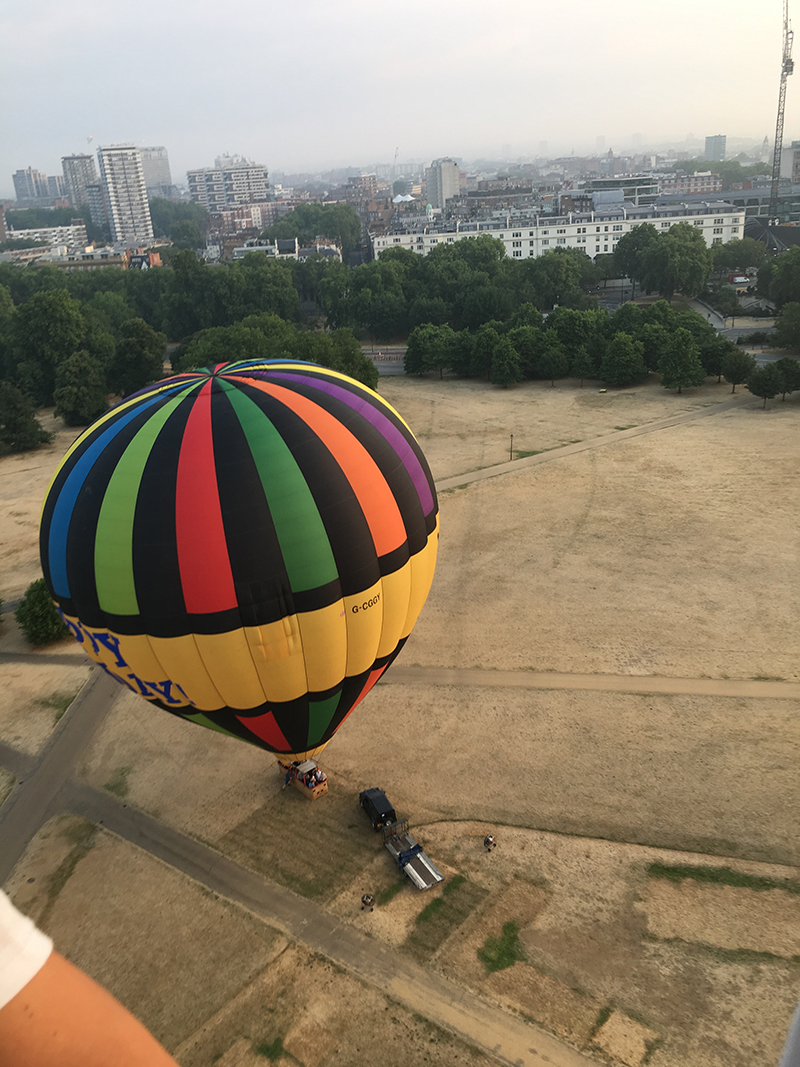 Our second balloon G-CGGY ready for take off