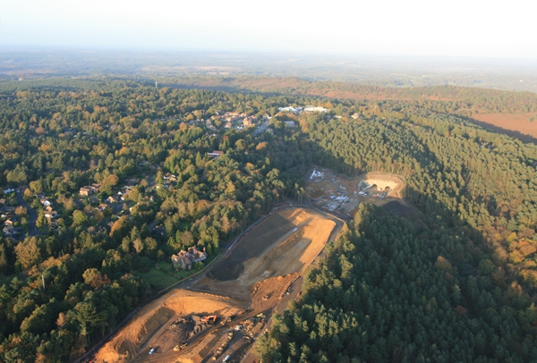 A3 Hindhead Tunnel Aerial picture October 2008