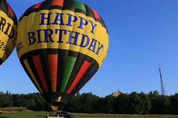 Balloon flight landing Alexandra Palace