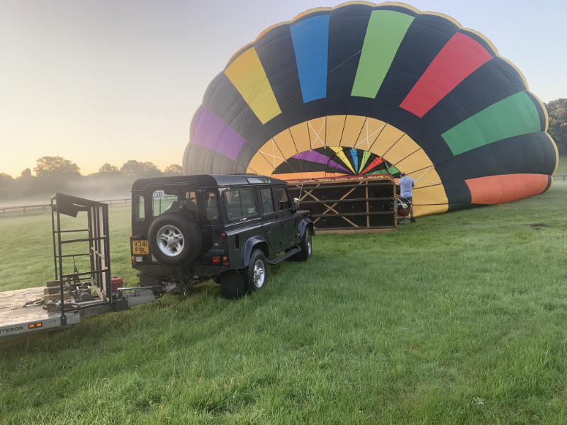 Preparing the balloon for inflation