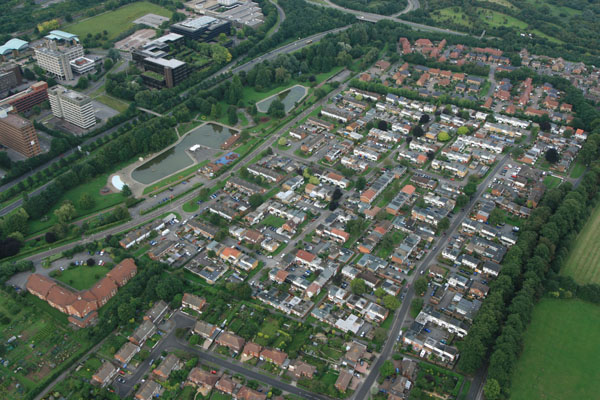 Riverdene by balloon, Basingstoke