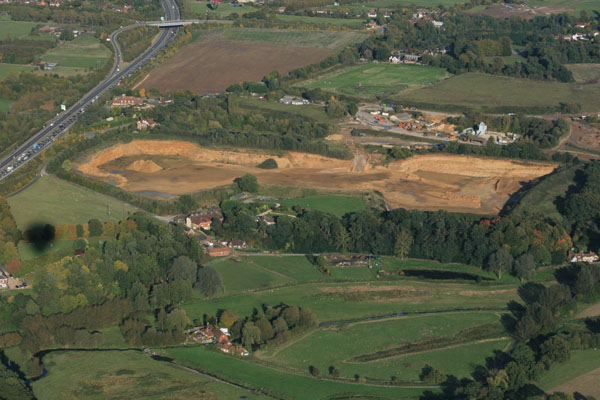 Runfold Sand Pit near Farnham