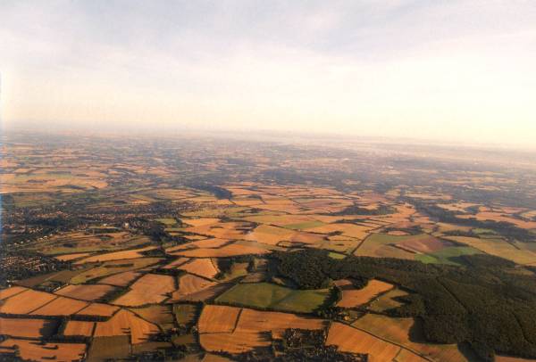 The Solent and the Isle of Wight from 5,000 feet up