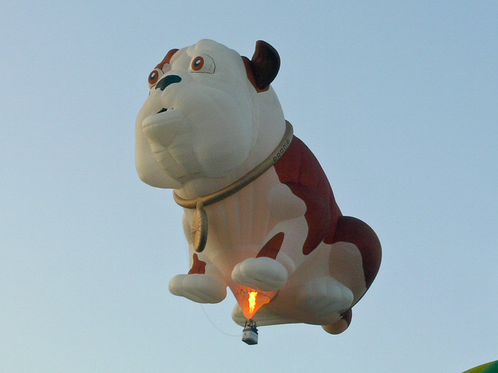 Churchill the dog balloon "oh Yes"