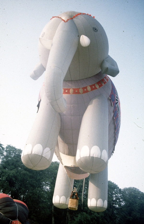 An Elephant hot air balloon for India
