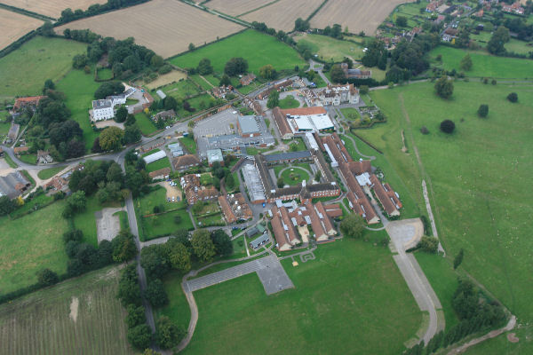 Treloar College Aerial view by balloon.