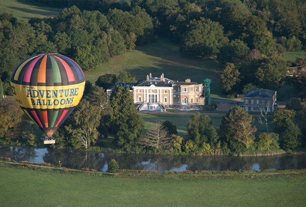 Balloon flight over Waverley Abbey