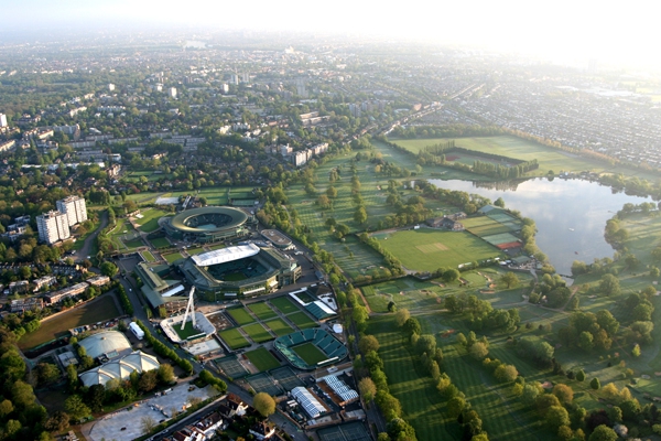 Wimbledon Tennis Courts & Lake