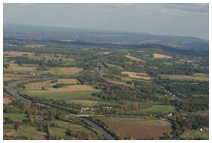 Hogsback and A3 looking towards Guildford