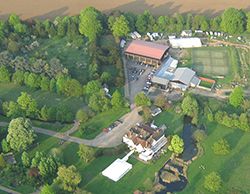 Aerial picture of one of our take off sites for our Essex balloon flights at Prested Hall