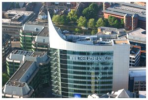 Arial view of the blade in Reading