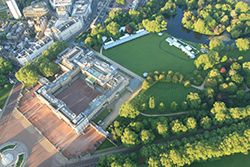 Buckingham Palace aerial view