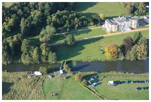 Filming of a period costume drama near Waverley Abbey