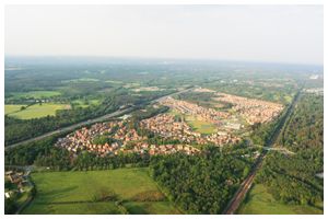 Flying over Elevetham Heath.