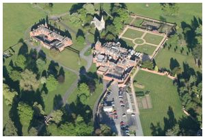 Arial view of Elvetham Hall