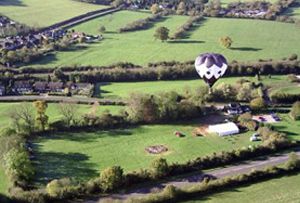 Balloon flights taking off from the Black Horse at Great Missenden