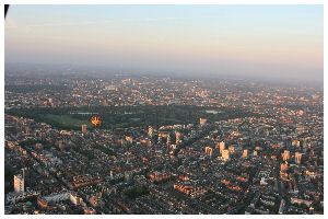 Looking back over Hyde Park