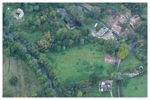 The builders are in at King Johns Castle Odiham on the Basingstoke Canal.