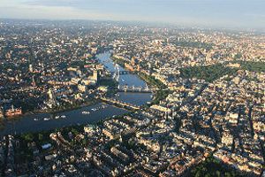 London Eye and Houses of Parliament