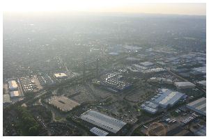 Aerial view of Ikea at Croydon