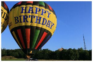 Balloon flight landing Alexandra Palace