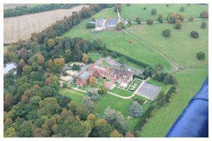 Ballooning from Pendley Manor Hotel.