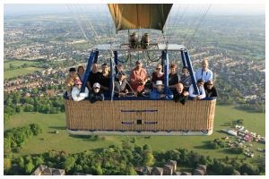 Hot air balloon flight take off from South Park Oxford